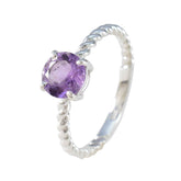 Saanvi Feminine Purple Solitaire Ring